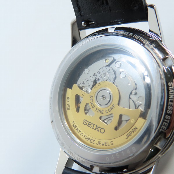 実際に弊社で買取させて頂いたSEIKO/セイコー プレサージュ カクテルタイム 自動巻き SARY167/4R35-04A0の画像 4枚目