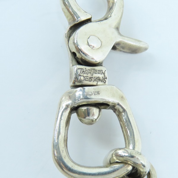 実際に弊社で買取させて頂いたTHIRTEEN DESIGNS/サーティーンデザインズ ホラースカル 15リンク ウォレットチェーンの画像 4枚目