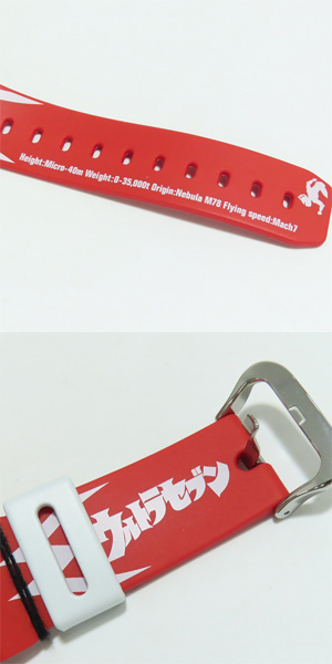 実際に弊社で買取させて頂いたG-SHOCK×MEDICOM TOY/Gショック×メディコムトイ ウルトラセブン誕生40周年 DW-6900BUL7-9JF【動作未確認】の画像 5枚目