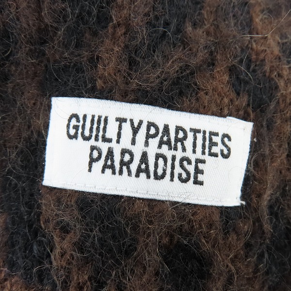 実際に弊社で買取させて頂いたWACKO MARIA/ワコマリア モヘヤ混 カーディガン レオパード柄 Mの画像 3枚目