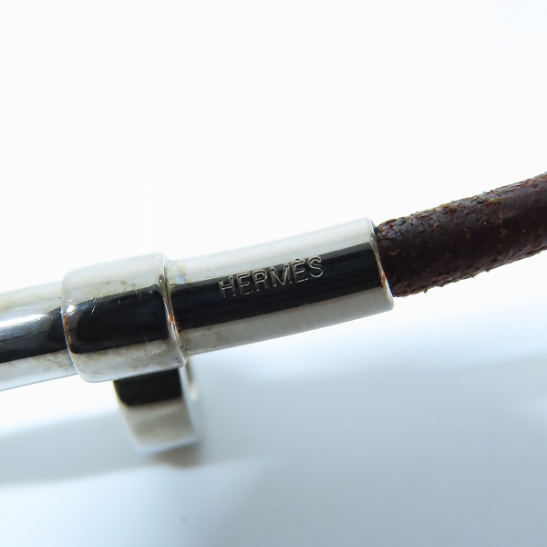 実際に弊社で買取させて頂いたHERMES/エルメス キテ レザー チョーカーの画像 3枚目