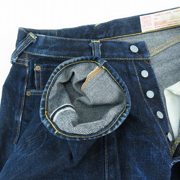 実際に弊社で買取させて頂いたEVISU/エヴィス 20oz No.1 スペシャル デニムパンツ 2001/34の画像 2枚目