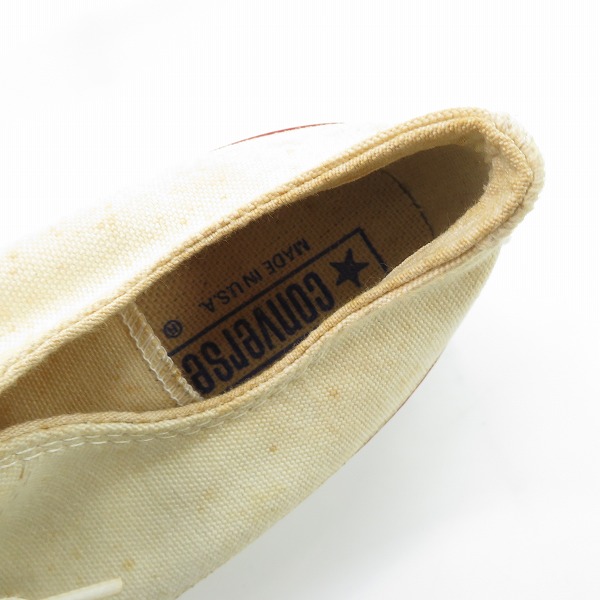 実際に弊社で買取させて頂いたCONVERSE/コンバース 80s ALL STAR/オールスター ローカット ホワイト/7の画像 4枚目