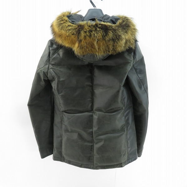 実際に弊社で買取させて頂いたISAMU KATAYAMA BACKLASH/イサムカタヤマバックラッシュ 山羊革/ゴートレザー ダウンジャケット 1216-02/2の画像 1枚目