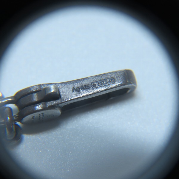 実際に弊社で買取させて頂いたGUCCI/グッチ ゴースト スカル ドクロ 髑髏 GG柄 ネックレスの画像 5枚目