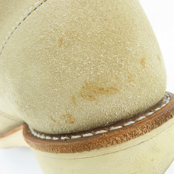 実際に弊社で買取させて頂いたRED WING/レッドウィング クラシックプレーントゥ ブーツ 8167/7.5Eの画像 7枚目