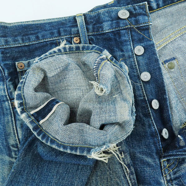 実際に弊社で買取させて頂いたLEVI’S/リーバイス 503B-XX 98年製 復刻 デニムパンツ W33/L36の画像 2枚目