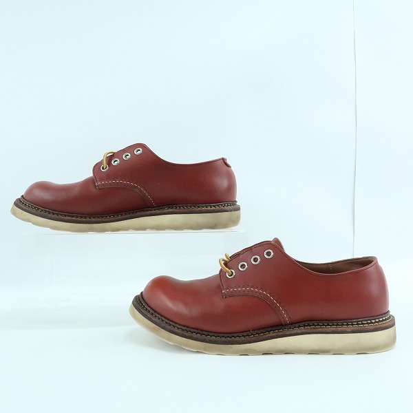 実際に弊社で買取させて頂いたRED WING/レッドウィング ワークオックスフォード ラウンドトゥシューズ ブーツ 8001/7.5Dの画像 3枚目