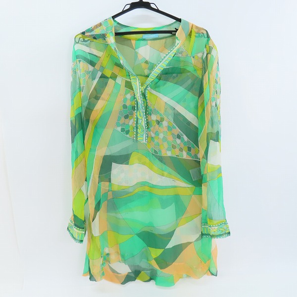 実際に弊社で買取させて頂いたEMILIO PUCCI/エミリオプッチ 総柄 ワンピース 92WJ22/36