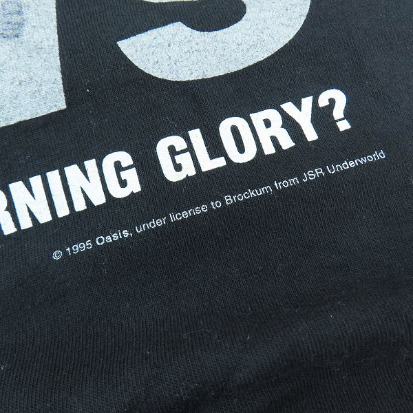 実際に弊社で買取させて頂いたBROCKUM社 oasis/オアシス ヴィンテージ 95年 (WHAT'S THE STORY) ...MORNING GLORY Tシャツ /XLの画像 6枚目