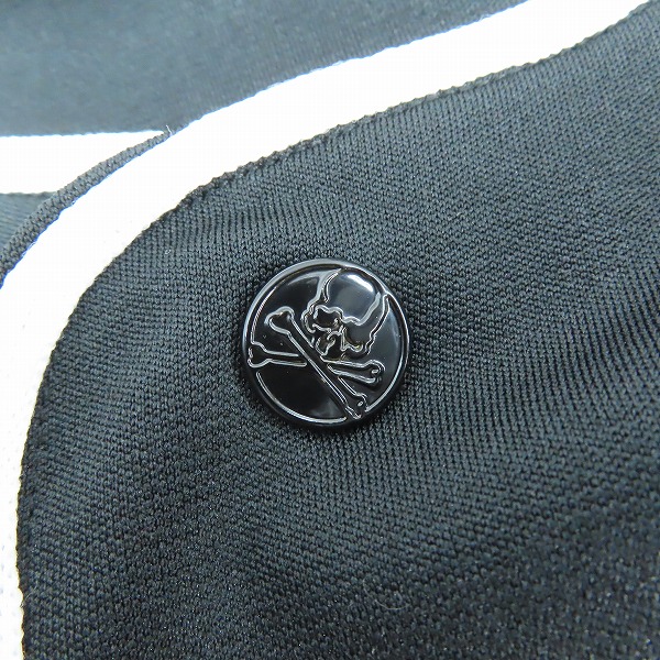 実際に弊社で買取させて頂いたMASTERMIND WORLD×Mitchell & Ness/マスターマインド 背面スカル ベースボールシャツ BTFTMM20094-MNN/2XLの画像 7枚目