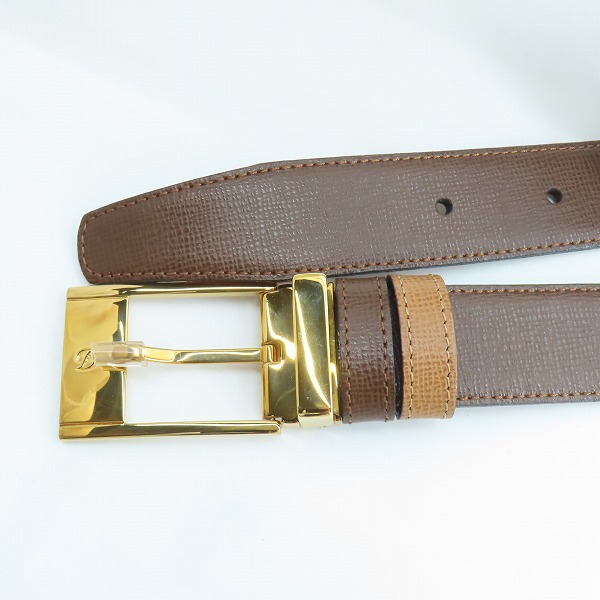 実際に弊社で買取させて頂いたS.T.Dupont/デュポン レザーベルトの画像 1枚目
