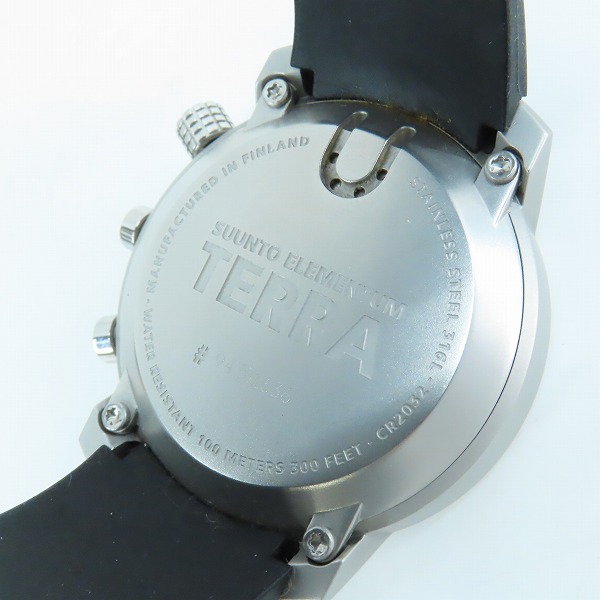 実際に弊社で買取させて頂いたSUUNTO/スント ELEMENTUM TERRA /エレメンタムテラ 替えベルト付き 腕時計 SS014523000の画像 3枚目
