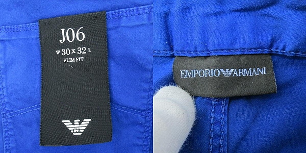 実際に弊社で買取させて頂いたEMPORIO ARMANI/エンポリオアルマーニ Slim Fit デニムパンツ 3G1J06 1NEDZ/30×32の画像 3枚目