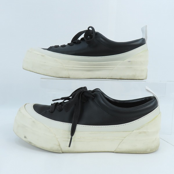 実際に弊社で買取させて頂いたThe Viridi-anne/ザ ヴィリジアン レザーローカットスニーカー 003-011/0の画像 3枚目