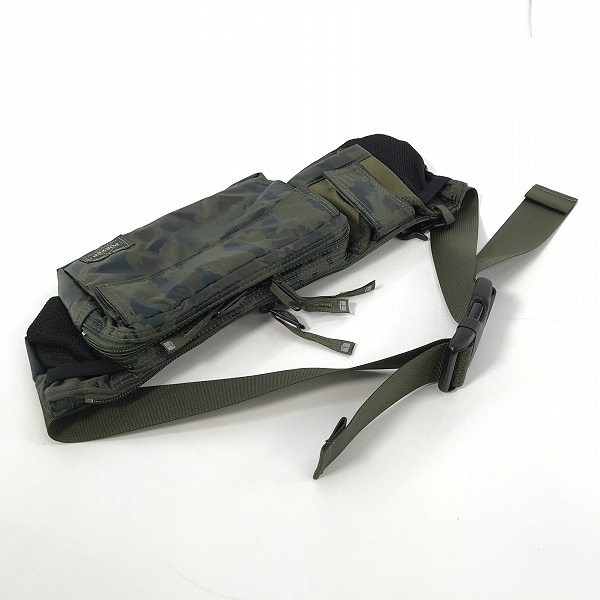 実際に弊社で買取させて頂いたHEADPORTER/ヘッドポーター OLIVEDRAB タンカー 迷彩/カモ ウエストバッグの画像 3枚目