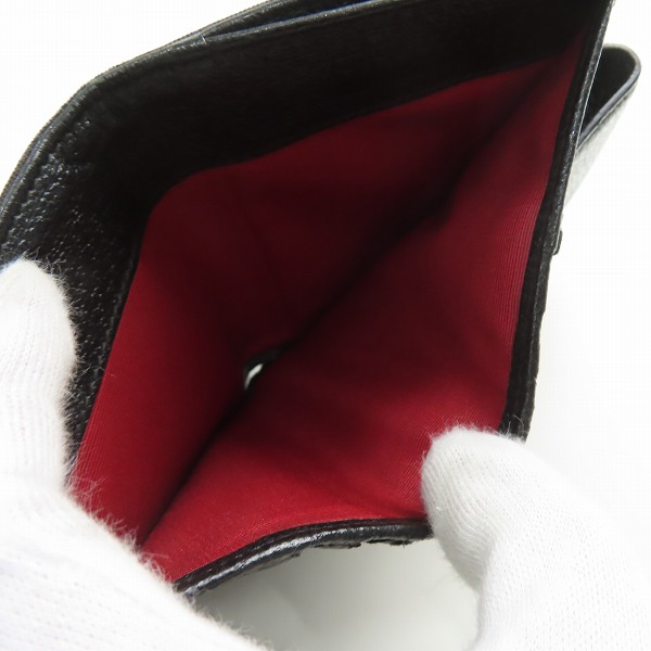 実際に弊社で買取させて頂いたBVLGARI/ブルガリ グレインレザー 二つ折り財布の画像 5枚目