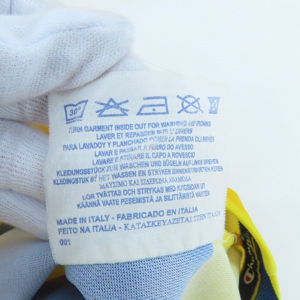 実際に弊社で買取させて頂いたchampion/チャンピオン パルマ・カルチョ1913 半袖ユニフォーム/Mの画像 4枚目