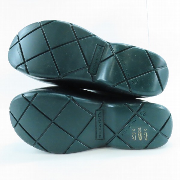 実際に弊社で買取させて頂いたBOTTEGA VENETA/ボッテガヴェネタ パドル ロングブーツ ダークグリーン/42の画像 2枚目