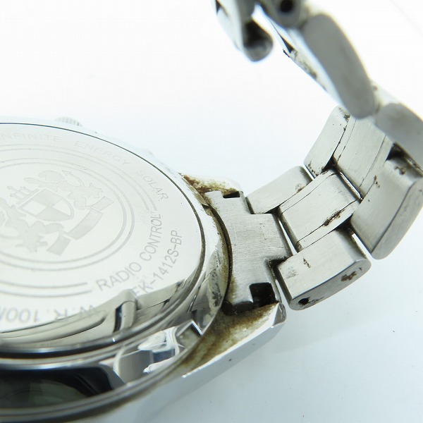 実際に弊社で買取させて頂いたELGIN/エルジン ソーラー クロノグラフ アナログ腕時計 FK-1412S-BPの画像 6枚目