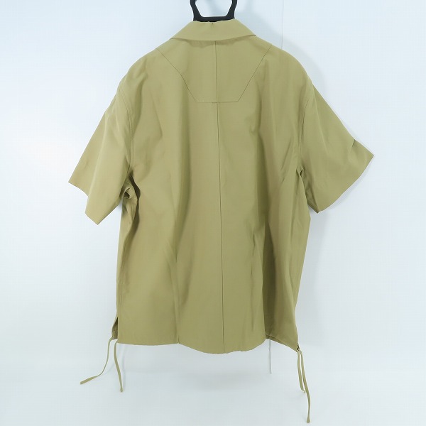 実際に弊社で買取させて頂いたHelmut Lang/ヘルムートラング Logo Patch Zip Shirt ロゴパッチジップ半袖シャツ HLM61505 M04HM501/Lの画像 1枚目