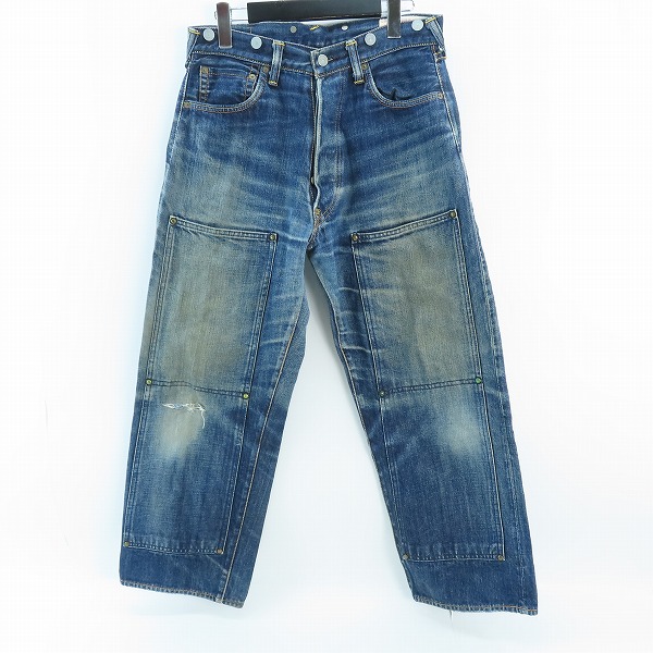 実際に弊社で買取させて頂いたEVISU/エヴィス ダブルニー シンチバック カモメプリント デニムパンツ 2013/32