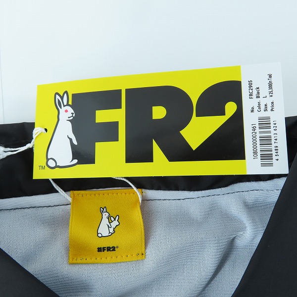 実際に弊社で買取させて頂いた(1)【未使用】FR2 × SNKRDUNK/エフアールツー × スニーカーダンク Angel Coach Jacket Black FRC2905/Lの画像 2枚目