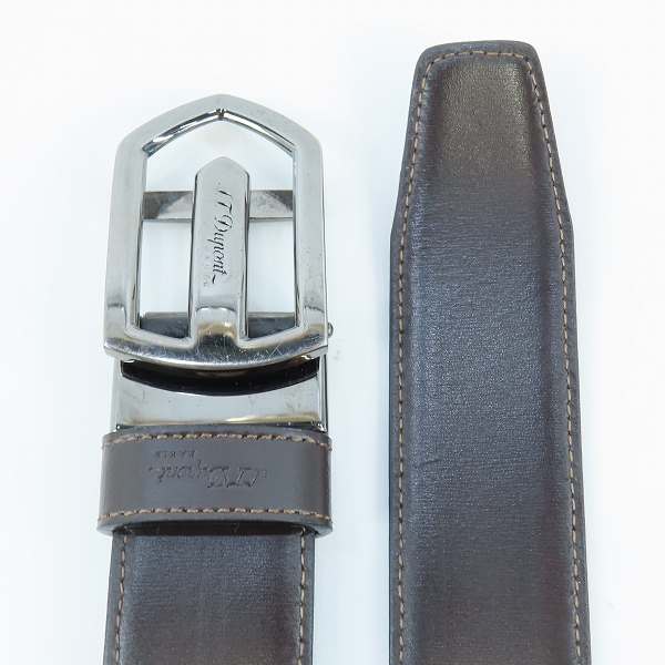 実際に弊社で買取させて頂いたS.T.Dupont/デュポン レザーベルト の画像 1枚目