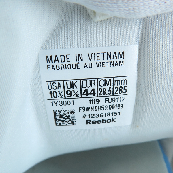 実際に弊社で買取させて頂いた【未使用】 REEBOK/リーボック CLASSIC INSTAUMP FURY OG MU CHANEL インスタポンプフューリー FU9112/28.5の画像 5枚目