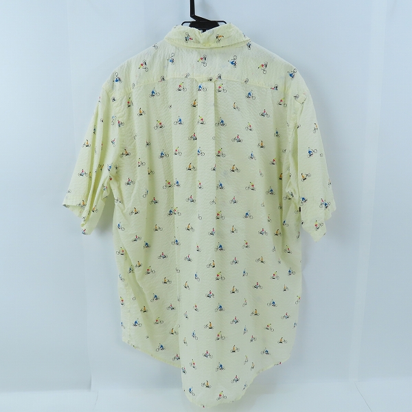 実際に弊社で買取させて頂いたEVISU/エヴィス 総柄/自転車柄 半袖シャツ /44の画像 1枚目