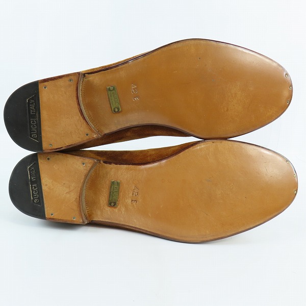 実際に弊社で買取させて頂いたGUCCI/グッチ ローファー スエード 110 0172/42の画像 2枚目