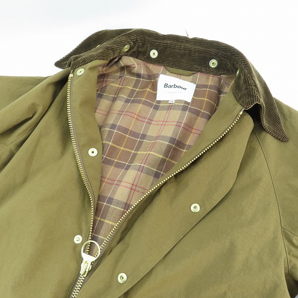 実際に弊社で買取させて頂いたBarbour/バブアー OS BURGHLEY-MU-TECH/ナイロン カーキ ロングコート 2002271/36の画像 2枚目