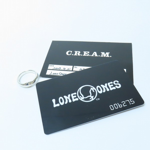実際に弊社で買取させて頂いた【ギャラ付】LONE ONES/ロンワンズ MINI SILK RING/ミニ シルクリング シルバー 13号の画像 9枚目
