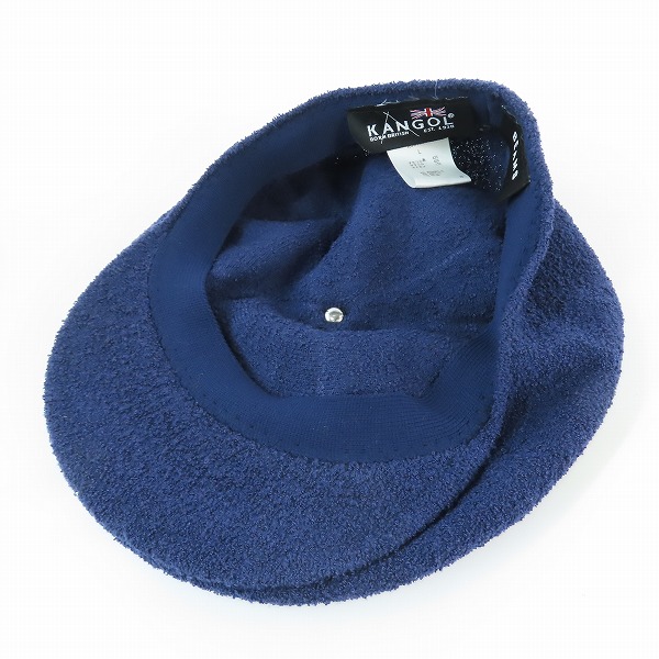 実際に弊社で買取させて頂いたKANGOL ×BEAMS/カンゴール × ビームス Bermuda Galaxy/ハンチングキャップ  ネイビー K3379SM/Lの画像 4枚目