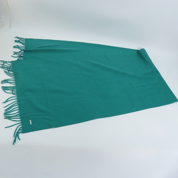 実際に弊社で買取させて頂いたLoro Piana/ロロピアーナ カシミヤ 100% マフラー イタリア製 グリーンの画像 3枚目