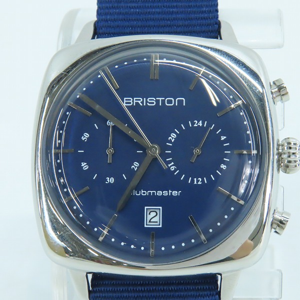 実際に弊社で買取させて頂いたBRISTON/ブリストン Clubmaster Vintage/クラブマスターヴィンテージ ブルー クオーツ 17140.PS.V.15.LFNB【動作未確認】