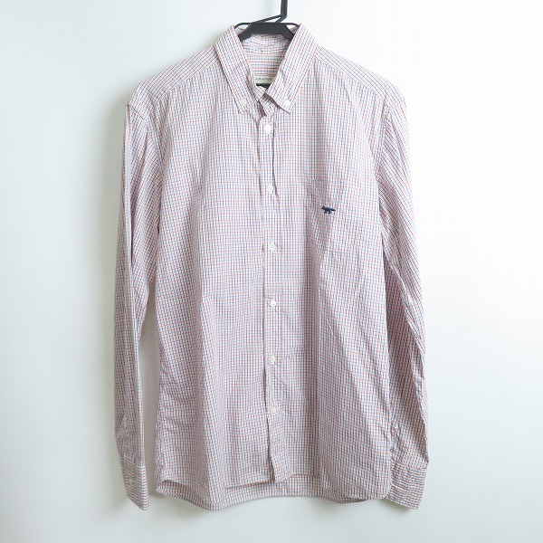 実際に弊社で買取させて頂いたMAISON KITSUNE/メゾンキツネ チェック ボタンダウンシャツ/M