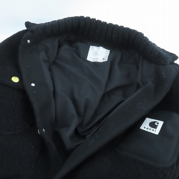 実際に弊社で買取させて頂いたsacai×Carhartt/サカイ×カーハート WIP Knit Jacket Michigan ニットジャケット 23-03111M 2の画像 5枚目