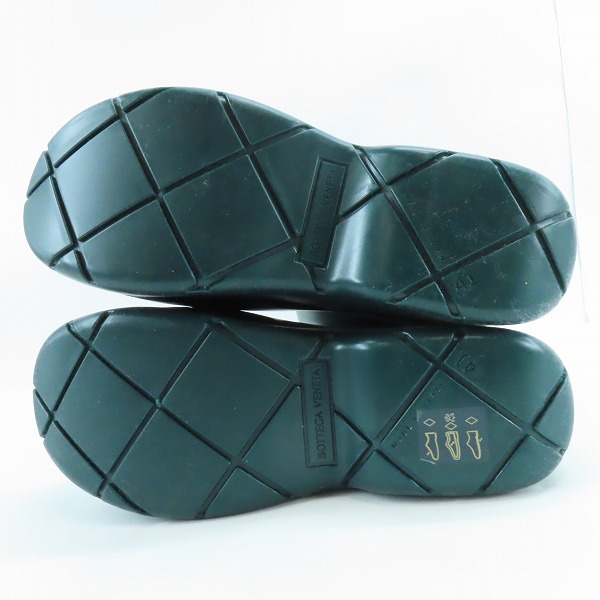 実際に弊社で買取させて頂いたBOTTEGA VENETA/ボッテガヴェネタ パドル ロングブーツ ダークグリーン/41の画像 2枚目