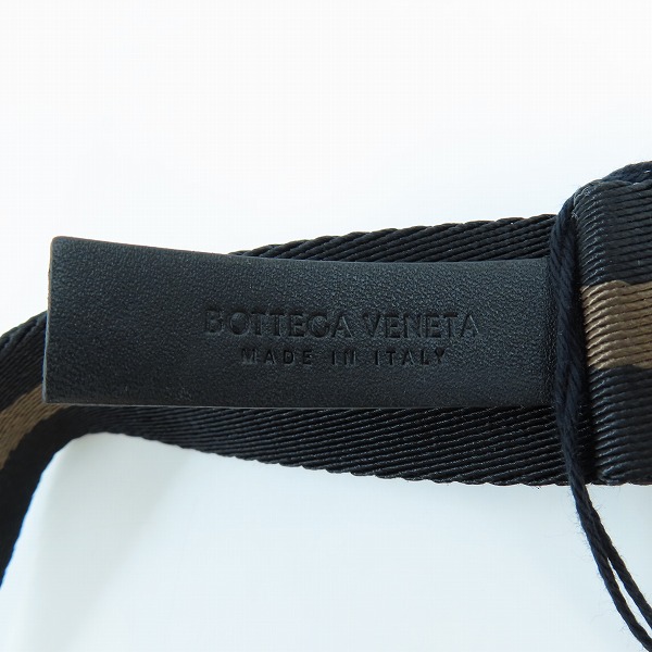 実際に弊社で買取させて頂いた【未使用】BOTTEGA VENETA/ボッテガヴェネタ リボンストラップ ボーダー ライン ベルト 629663 VBWJ1 8552の画像 3枚目