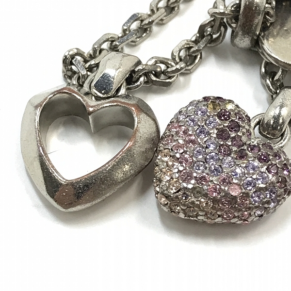 実際に弊社で買取させて頂いたChristian Dior/クリスチャンディオール ハート チャーム ブレスレットの画像 5枚目