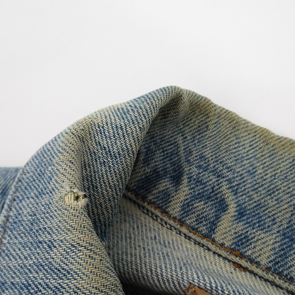 実際に弊社で買取させて頂いたLevi's/リーバイス ボタン裏刻印1/ヴィンテージ デニムジャケット/Gジャン 71205-0217/44の画像 6枚目