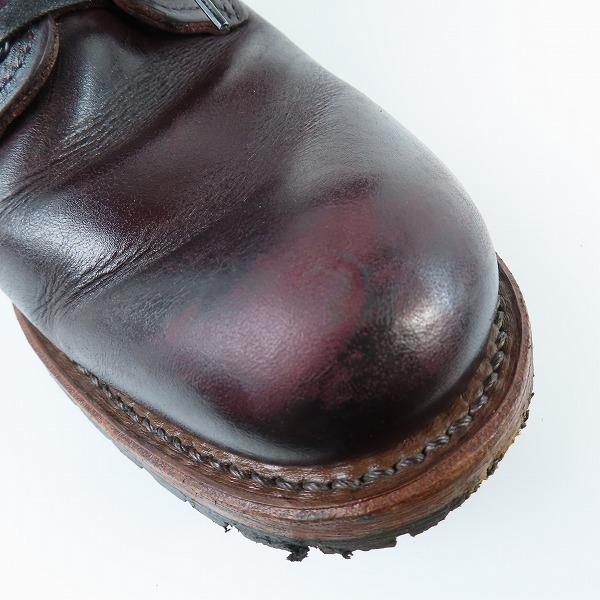 実際に弊社で買取させて頂いた【難あり】RED WING/レッドウィング BECKMAN/ベックマン ブーツ ブラックチェリー 9011/8.5Dの画像 6枚目