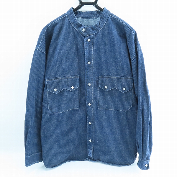 実際に弊社で買取させて頂いたTENDERLOIN/テンダーロイン DENIM HB SHT SNAP BUTTON/デニムヘリンボーンシャツ スナップボタン/L