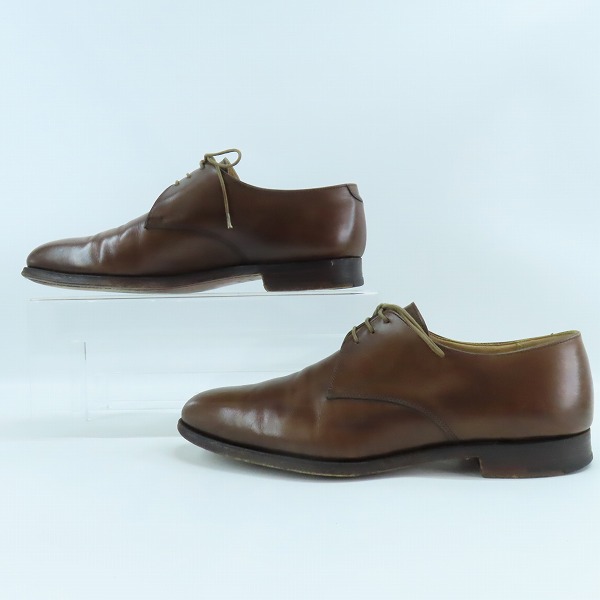 実際に弊社で買取させて頂いたCROCKETT＆JONES×Paul Smith COLLECTION/クロケット＆ジョーンズ×ポールスミスコレクション プレーントゥ J5849/8.5Eの画像 3枚目