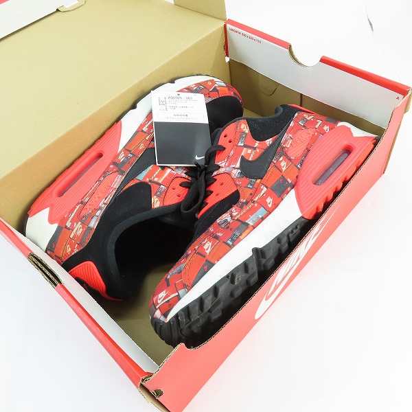 実際に弊社で買取させて頂いたNIKE×atmos/ナイキ×アトモス AIR MAX 90 PRNT WE LOVE NIKE エアマックス90 AQ0926-001 28.0の画像 8枚目