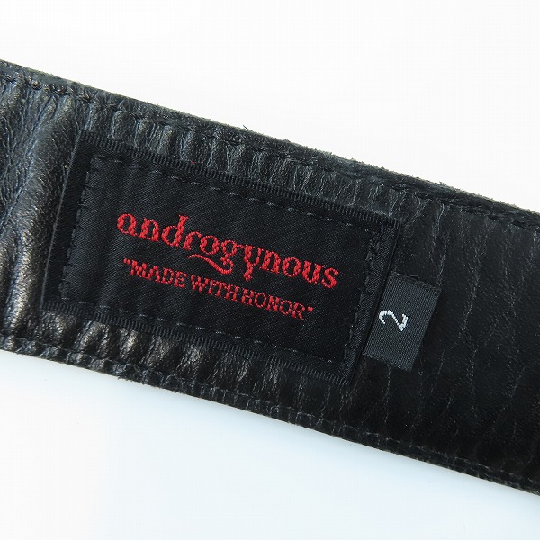 実際に弊社で買取させて頂いたNO ID./ノーアイディー レザーベルト ブラック/パイソン 2点セットの画像 5枚目