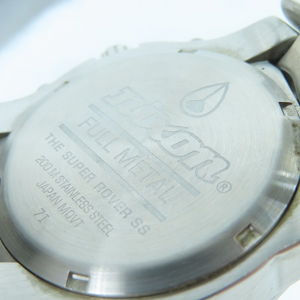 実際に弊社で買取させて頂いたNIXON/ニクソン FULL METAL SUPER ROVER 腕時計【動作未確認】の画像 4枚目