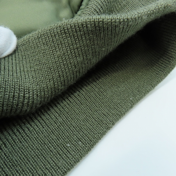 実際に弊社で買取させて頂いたSchott×STUSSY/ショット×ステューシー MA-1 PUFFY JACKET フライトジャケット 3122046/Lの画像 6枚目