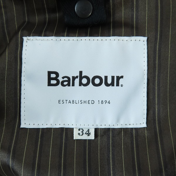 実際に弊社で買取させて頂いたBarbour バブアー BEDALE SL PEACHED ジャケット 2001155/34の画像 3枚目